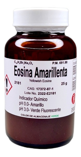 Eosina Amarillenta  25 G Fagalab Colorante 