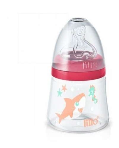 Mamadeira Smart 120ml Bico M (0m+) - Tubarão Rosa - Lillo