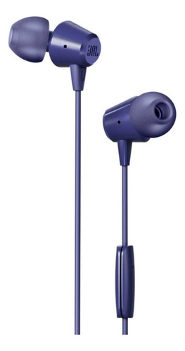 Audífonos Jbl C50hi In Ear Azul