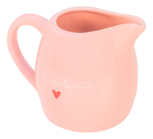 Leiteira De Porcelana Lamour Rosa 245ml Hauskraft