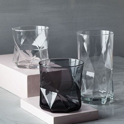 Juego De 6 Vasos De Vidrio Modernos Bormioli Cassiopea 410ml