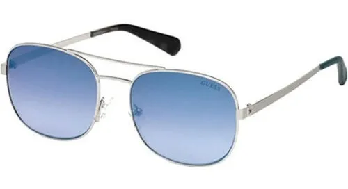 GUESS Gafas de sol de diseñador para mujer, negro/azul gris degradado,  52-20-135, Negro/Azul Gris Gradiente