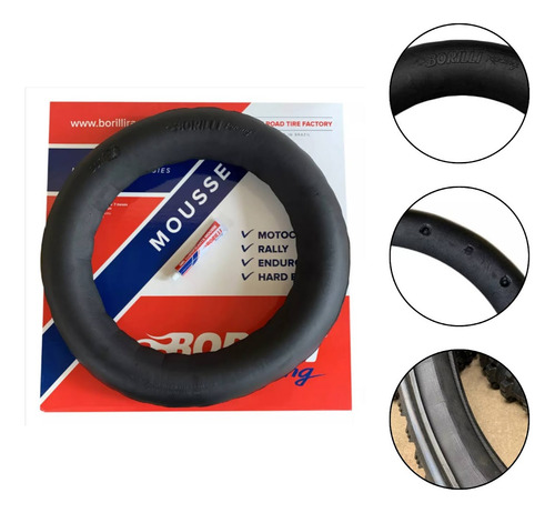 Camara De Ar Mousse 110/100-18 Borilli Reforçado Exc Gasgas