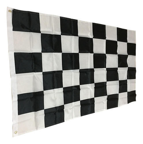 Banderas Portátiles De Carrera En Blanco Y Negro Para