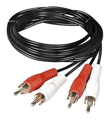 Cable 2 Rca X 2 Rca Fichas Platica 1.8mt L4412