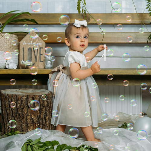 100 Burbujero Para Boda Fiesta Corazón Hueco Burbujero Vacío Color Blanco