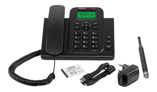 Imagem 4 de 5 de Kit Celular Mesa Rural Intelbras 4g Wi-fi + Antena Externa