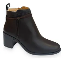 Comprar Botines De Dama Vicenza Café Piel 3605