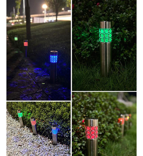 & Luces Solares Led For Exteriores J, Focos De Paisaje,