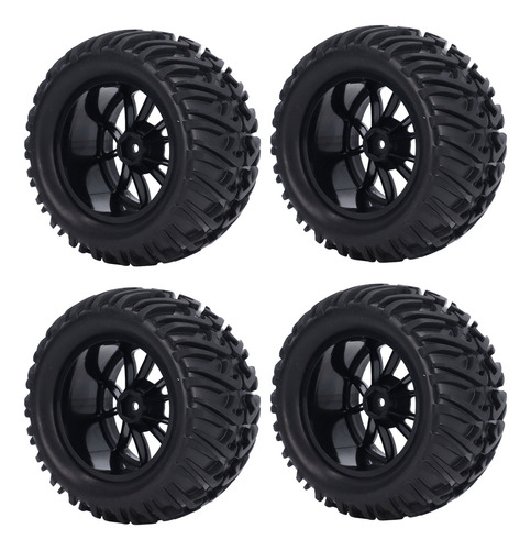 Juego De Ruedas Y Neumáticos Hex Rc De 12 Mm Para Camión, 4
