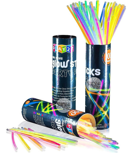100 Tubos Neon Fosforescente Glow Stick Fiestas Eventos Dj