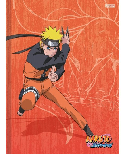 Caderno São Domingos Brochura Naruto 80 folhas  listradas 1 assuntos unidade x 1 28cm x 21cm naruto