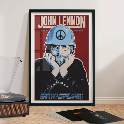 Cuadro 60x40 Rock - John Lennon - Peace Poster