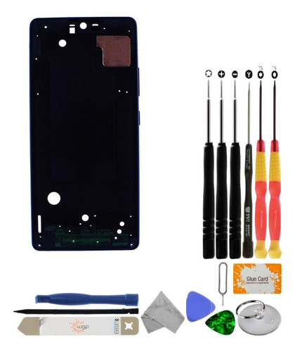 Carcasa Marco Medio Para Samsung Galaxy A71 5g Negro Kit