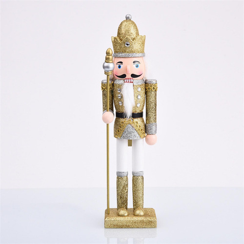 Cascanueces De Navidad, Cascanueces De Madera, Figura Oro