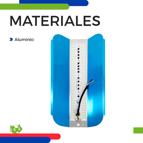 Lámpara Luminaria Slim Company Reflector De Luz Led Color Blanco Frío 6500k Tipo Gavilán De Repuesto 120v 36.5 Cm 200w