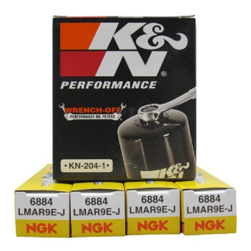 Bujias Yamaha R1 2009 2010 Ngk Lmar9e-j Kit K&n 204