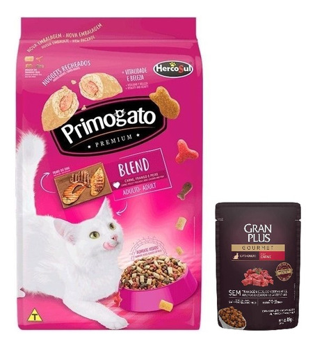Comida Gato Primogato Carne Y Pollo 10kg + Regalo + Envío
