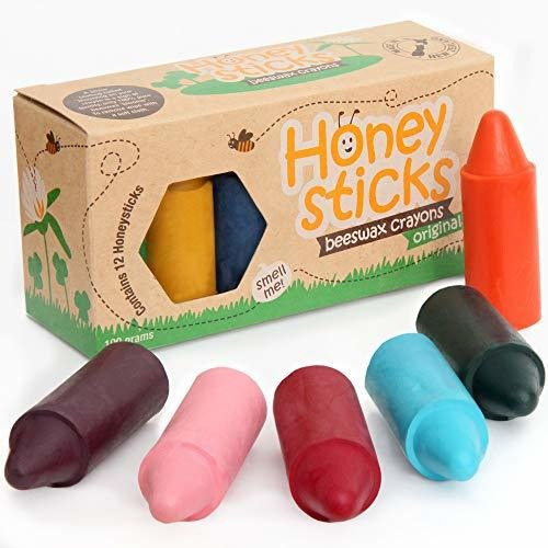 Set 12 Crayones Honeysticks Difentes Colores No Son
