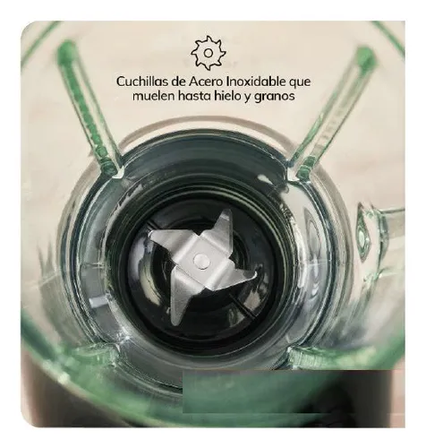 Licuadora Holstein 1.5 Litros Vaso De Vidrio 400w 2 Velocida