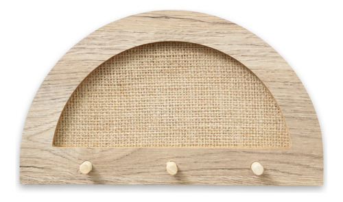 Portallave De Madera - #01 Mini Bélgica Curve -25 Cm X 14 Cm