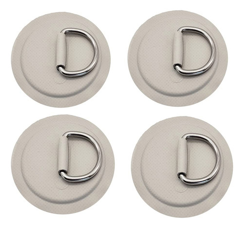 Anillos En D De Pvc Inflables 4 Unidades Gris Mmg