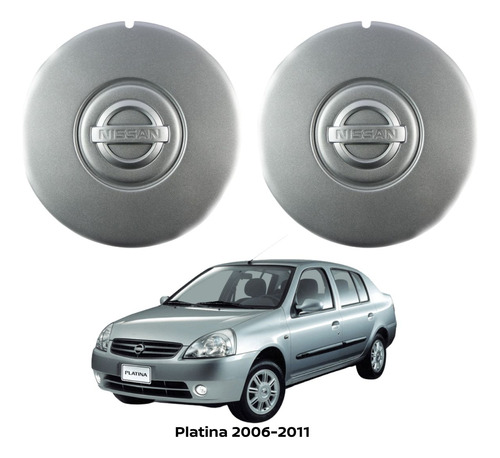 Tapón Rin Gris 2pz Platina 2007 Nissan