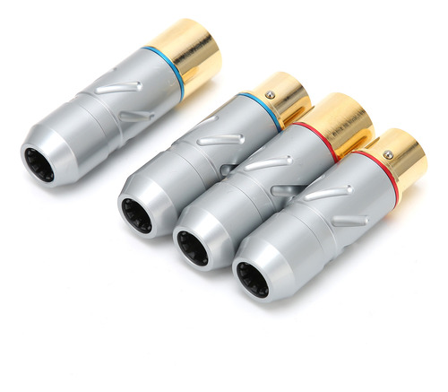 Conector De Micrófono Xlr Monos 3, Cobre Puro, Oro De 24 Qui