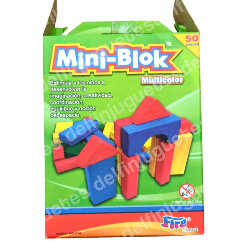 Mini Blok Multicolor Bloques De Madera Para Construir