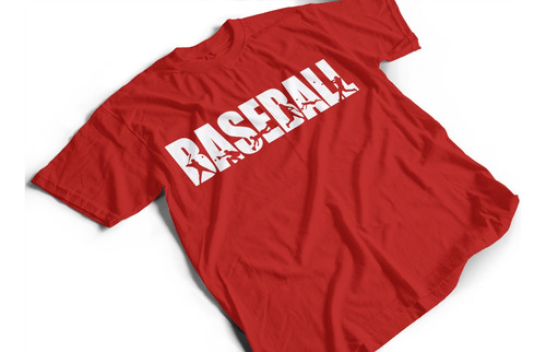 Camiseta De Algodón Para Adulto Estampado Béisbol Baseball