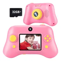 Comprar Depaader Cámara De Selfie Para Niños, Cámara Digital Para Niños, De Cumpleaños Para Niñas, Juguetes Para Niños De 3 A 12 Años, Cámara De Video Para Niños De 4, 5, 6, 7, 8, 9 Niñas, Con Tarjeta