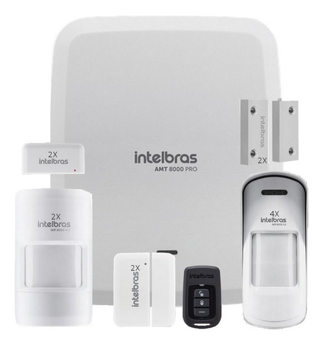 Alarme Intelbras Wifi Amt8000 Pro Net Sensor Interno Externo