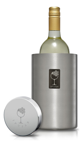 Ipujan Cubo Enfriador De Vino Con Piedra De Hielo Inoxidable