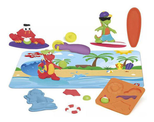 Imagem 2 de 2 de Conjunto Super Massa Animais Surfistas - Estrela