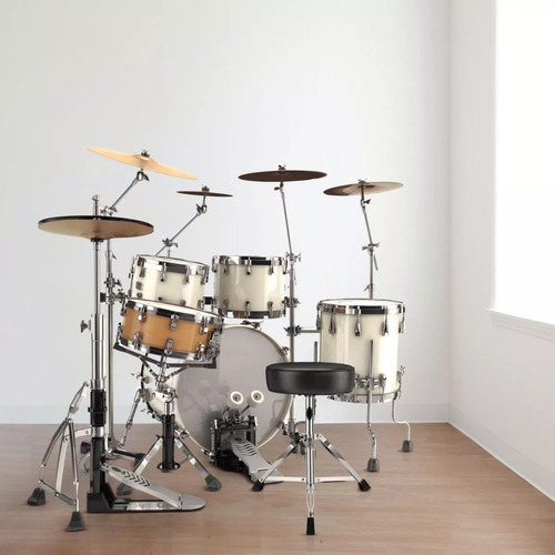 Universal Banco Para Batería, Batería De Jazz, Elevable Negro