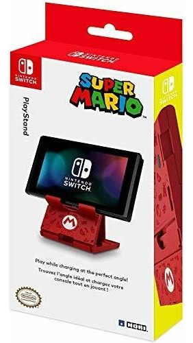 Hori Compact Playstand - Mario Edition, Con Licencia Oficial