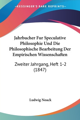 Libro Jahrbucher Fur Speculative Philosophie Und Die Phil...