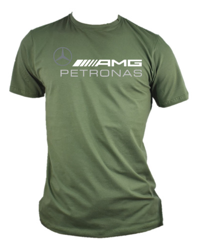 Camiseta Tela Fria Mercedez Formula 1 Estampada.