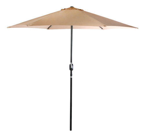 Sombrilla Sol Playa Jardin Manivela Resistente 2.7 Eke Color Beige