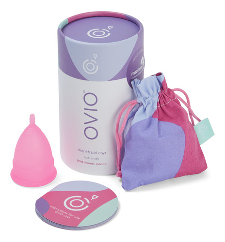 Ovio - Taza Menstrual Reutilizable Suave Y Flexible 100% Sil