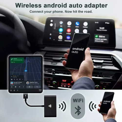 Conversor De Adaptador De Carro Carplay Auto Sem Fio Android
