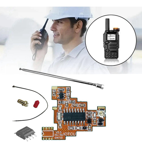 Módulo Si4732 V5.0 Fpc+chip 2m+antena Para Uvk5 Uv