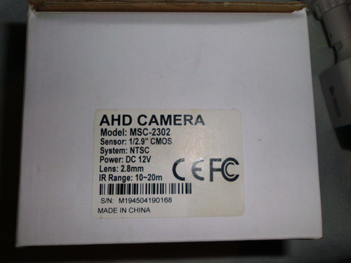 Cámara Hd Domo 2mp Meriva Technology Msc-2302