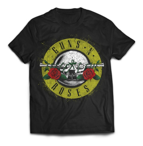 Imagen 1 de 5 de Camiseta Guns And Roses Classic Logo Rock Activity