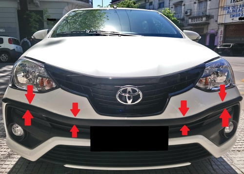 Toyota Etios 5p 2018/19 Con Sensores Protectores Paragolpes