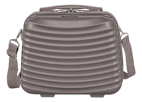 Frasqueira De Viagem Sestini Vega 3t Abs Necessaire 15l Cor Grafite Liso