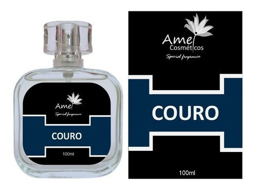 Perfume Couro 100ml - Amei Cosméticos - Frag. Import. Volume da unidade 100 mL