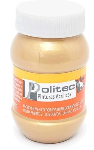 Pintura Acrílica Politec Metálica De 100ml (1 Bote