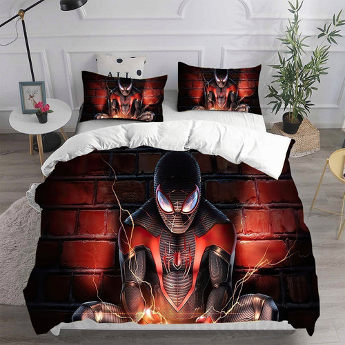 3pcs Juego De Cama Spiderman Funda De Almohada, Soltero 220