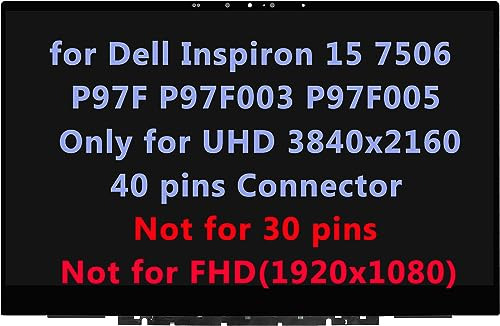 Repuesto De Pantalla Para Dell Inspiron 15 7506 7500 4k Uhd 